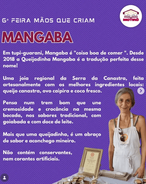 Cartaz da Queijadinha Mangaba